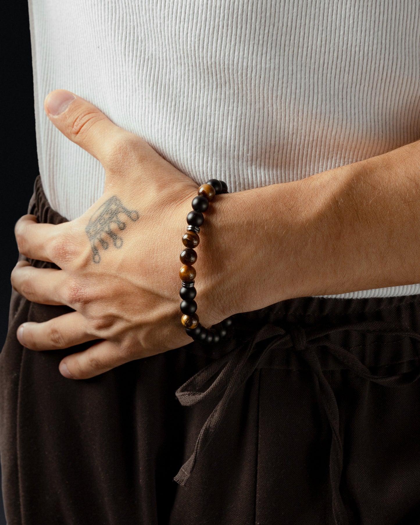 Perlenarmband Holz