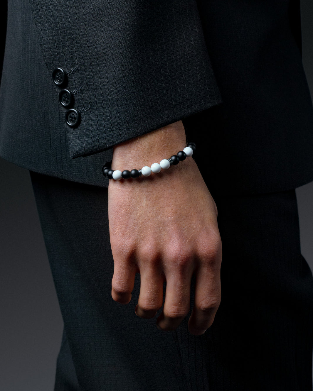 Perlenarmband Marmor