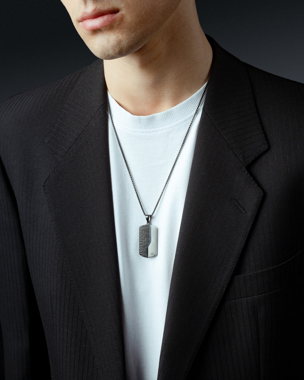 Militärkette Silber